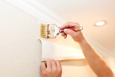 Pose de papier peint à Monthelie — revêtements muraux et toiles de verre